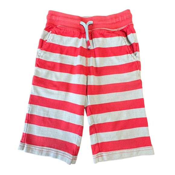 Mini Boden Other - MINI BODEN Striped Baggies Shorts Boys 7 122cm Long Red Stripes Jersey Short Boy